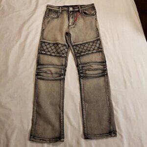 Lion Dynasty distressed boys size 12 jeans tons of stretch